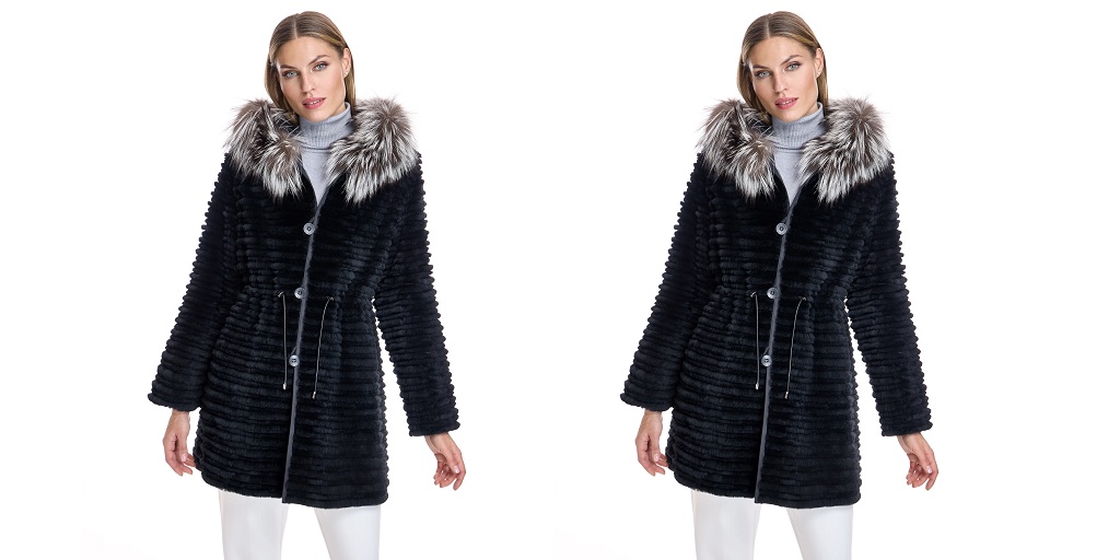 reversible fur coat