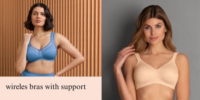 wireles bras with support