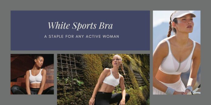 White Sports Bra 3rd