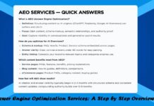 Answer Engine Optimization Services: A Step by Step Overview