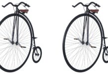 Braking a Bicycle with a Big Front Wheel (a Penny Farthing)