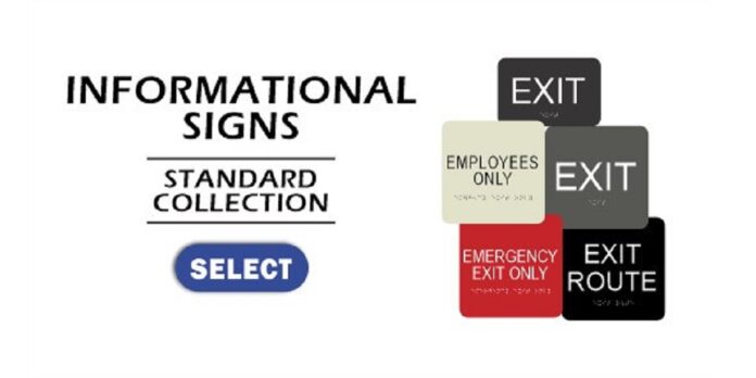 braille exit signs